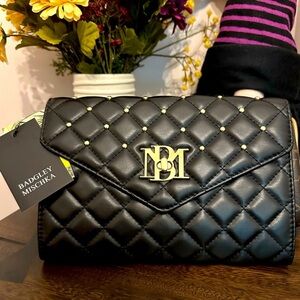 Bagley Mischka Black Quilted Bag. Classic